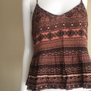 Aztec print tank